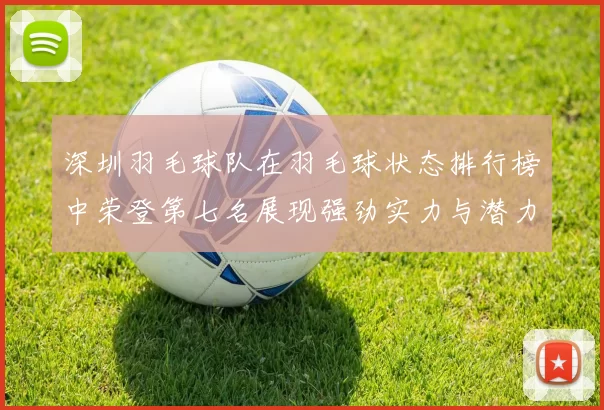 深圳羽毛球队在羽毛球状态排行榜中荣登第七名展现强劲实力与潜力