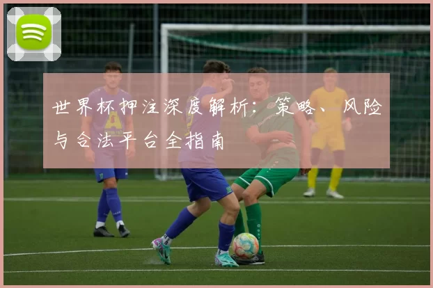 世界杯押注深度解析:策略、风险与合法平台全指南