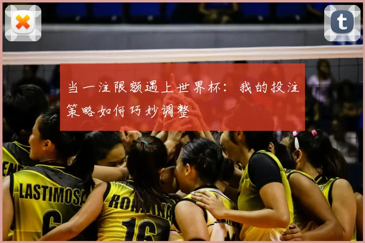 当一注限额遇上世界杯：我的投注策略如何巧妙调整
