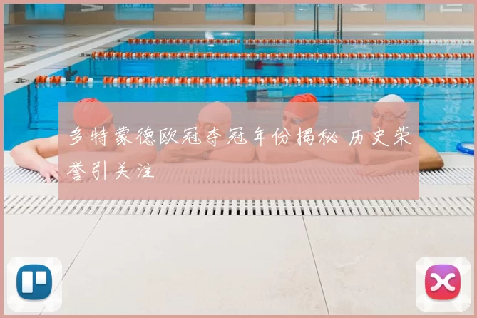 多特蒙德欧冠夺冠年份揭秘 历史荣誉引关注